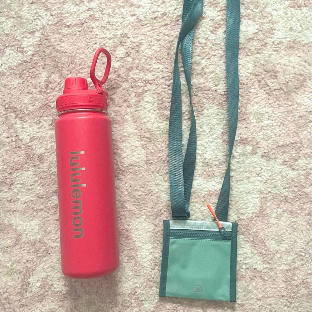 LULULEMON BUNDLE Crossbody Wallet & Water bottle